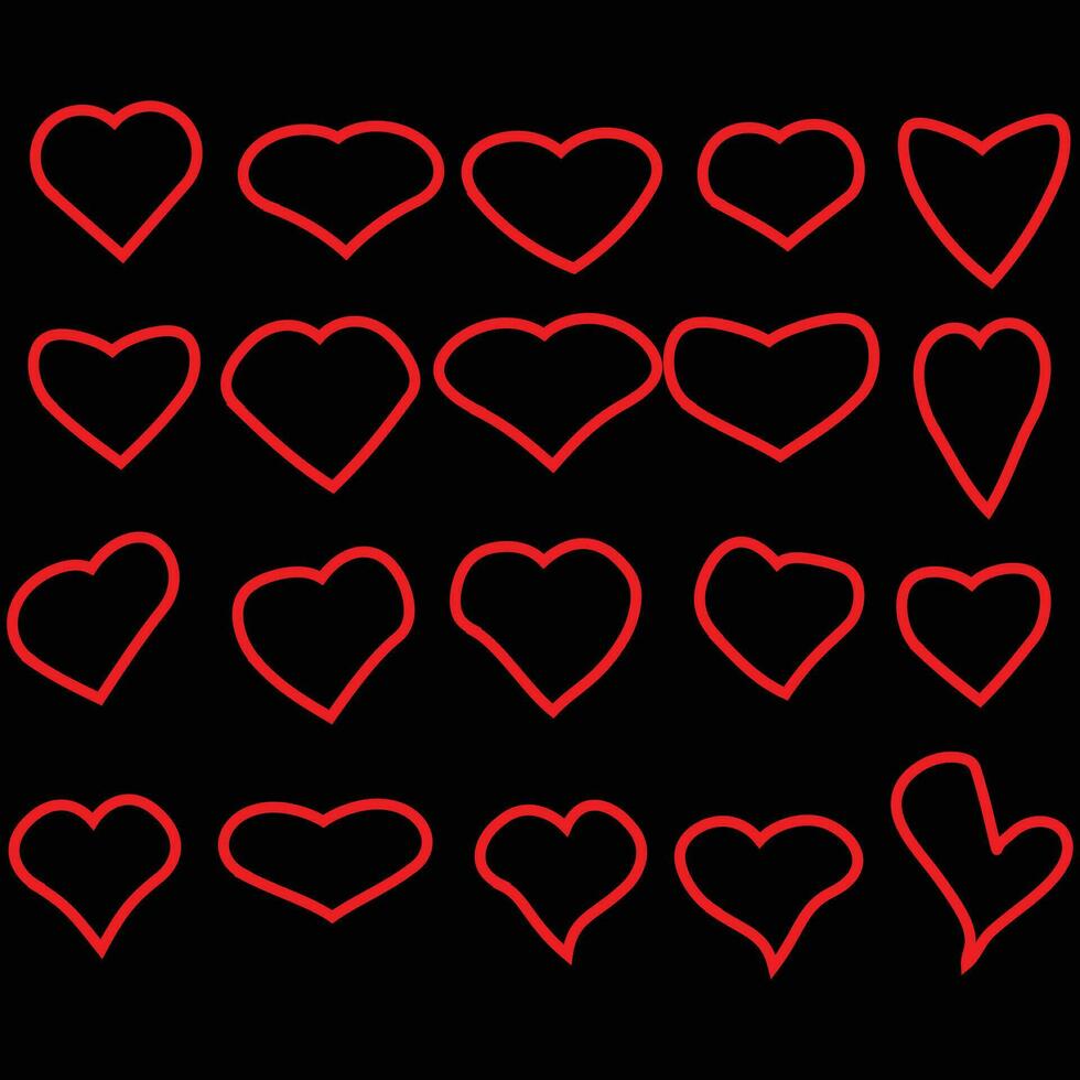 heart icon vector Valentin's day special