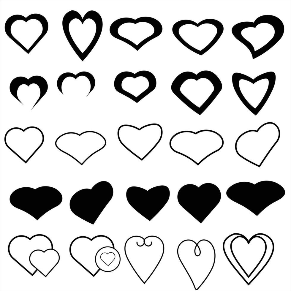 corazón icono amor vector