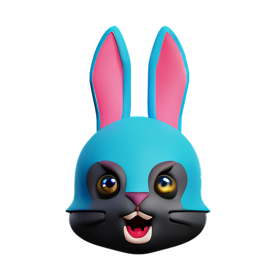 bunny ears 3d rendering icon illustration png