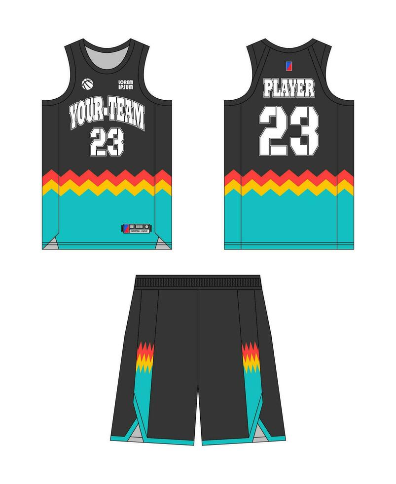 Basketball jersey template design, basketball uniform mockup design, vector sublimation sports apparel design, jersey basketball ideas.