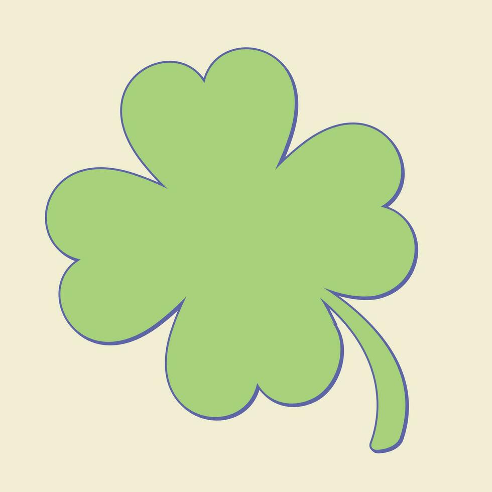 Four leaf clover. Best for web, print, package, advertising, logo creating and branding design. Vector illustration