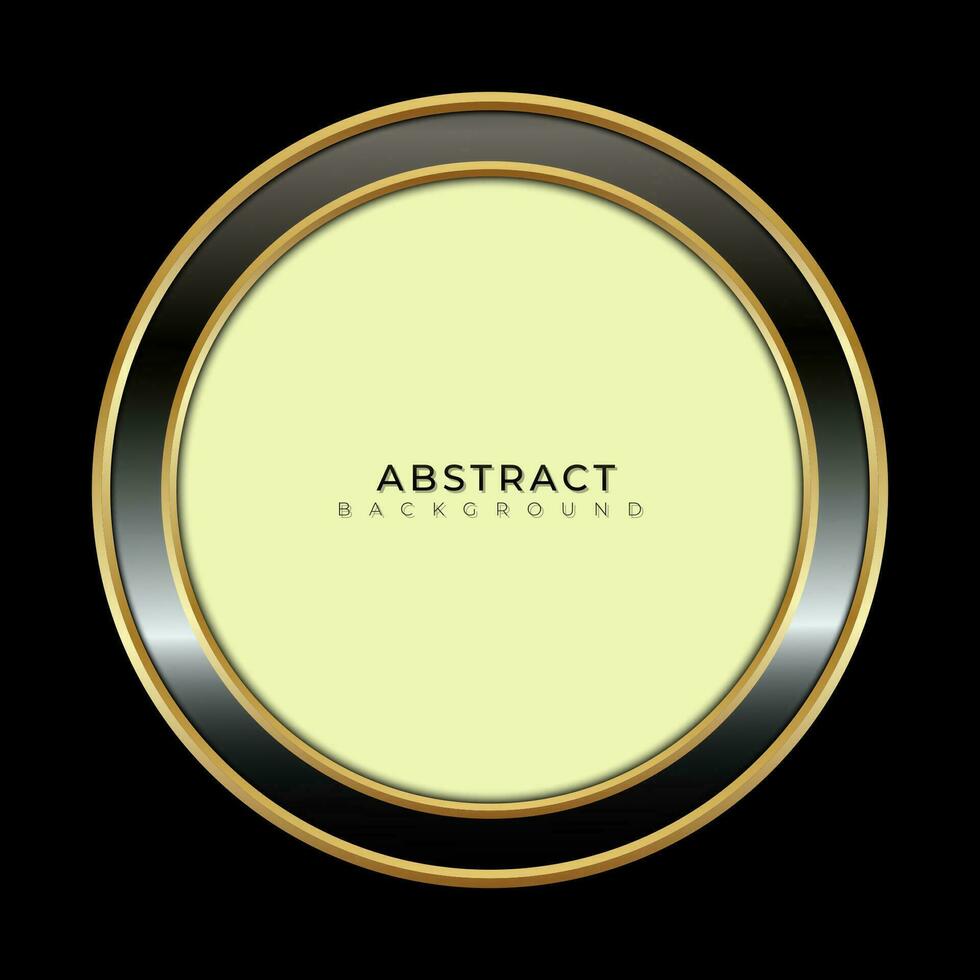 Black and gold luxury abstract background vector