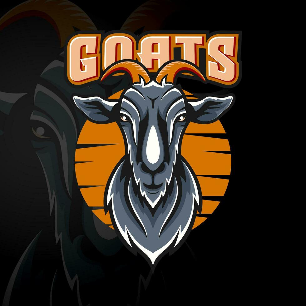 Goats mascot logo animals design vector