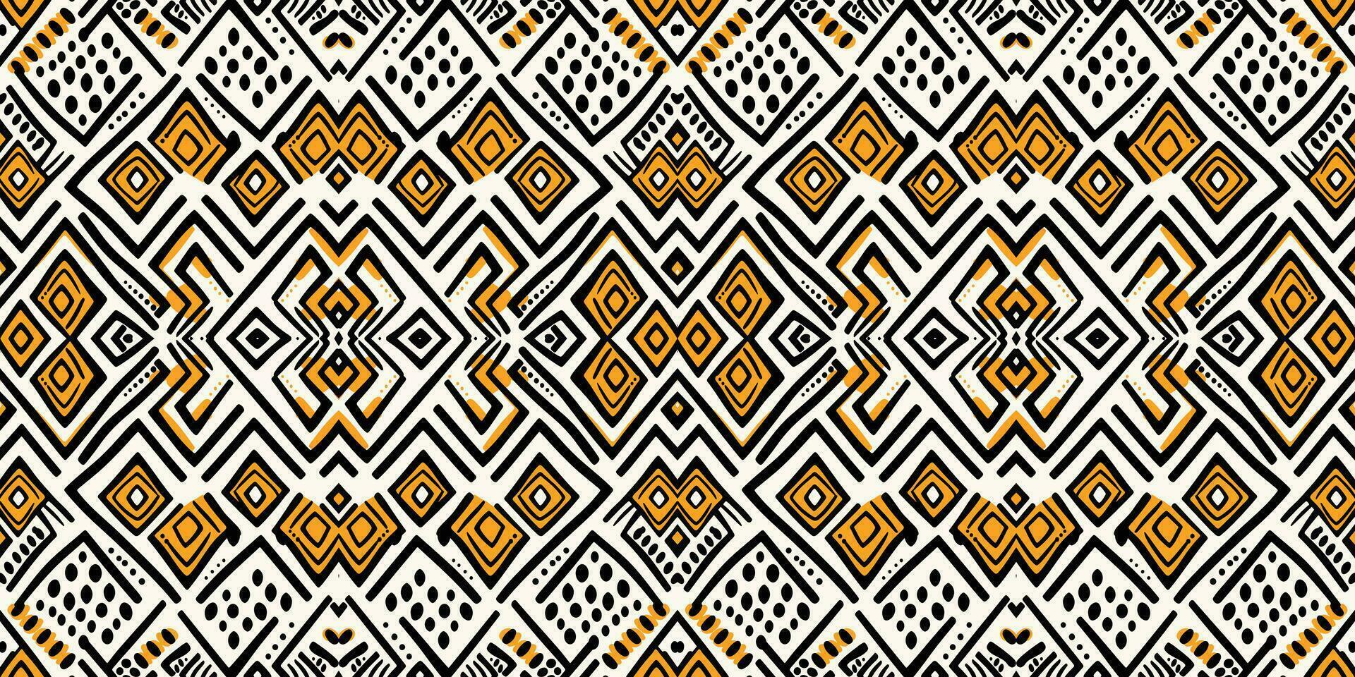 sin costura batik patrón, sin costuras tribal batik patrón, y sin costura vistoso modelo asemejarse a étnico boho, azteca, y ikat estilos.diseñados para utilizar en papel pintado, tela, cortina, alfombra, batik bordado vector