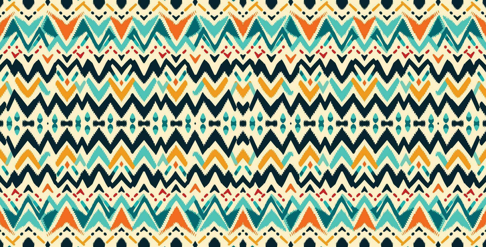 Seamless batik pattern,Seamless tribal batik pattern,and Seamless colorful pattern resemble ethnic boho, Aztec,and ikat styles.designed for use in wallpaper,fabric,curtain,carpet,Batik Embroidery vector