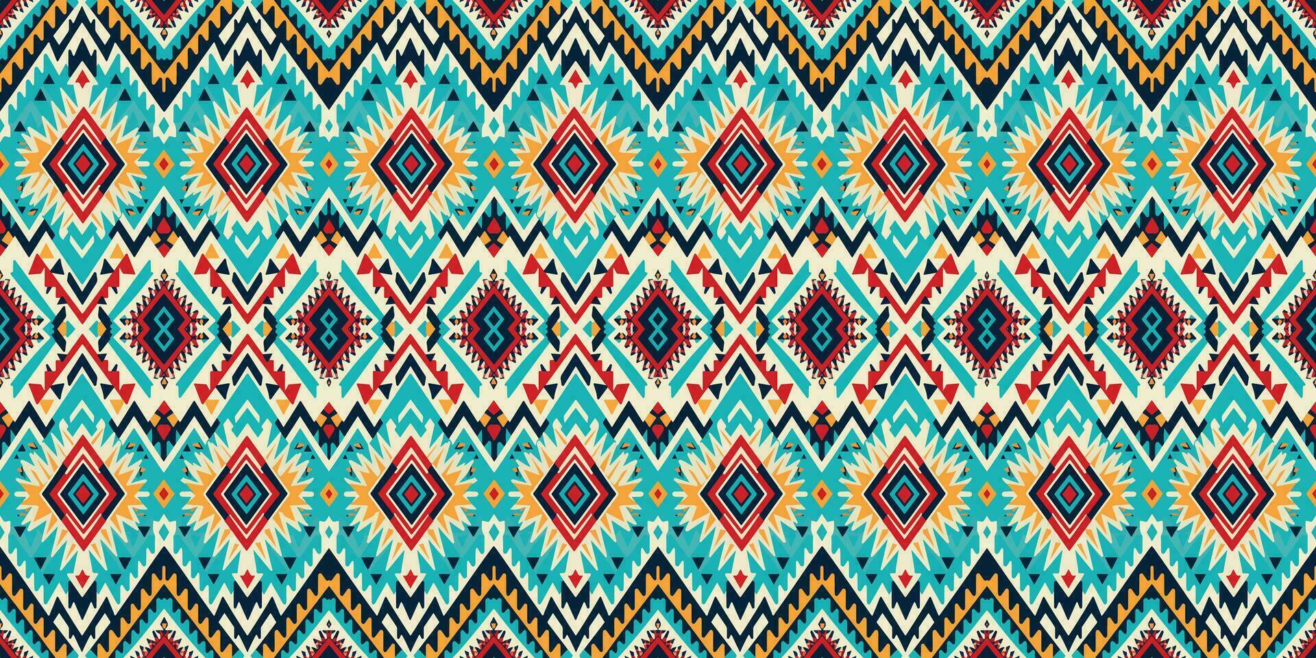 Seamless batik pattern,Seamless tribal batik pattern,and Seamless colorful pattern resemble ethnic boho, Aztec,and ikat styles.designed for use in wallpaper,fabric,curtain,carpet,Batik Embroidery vector