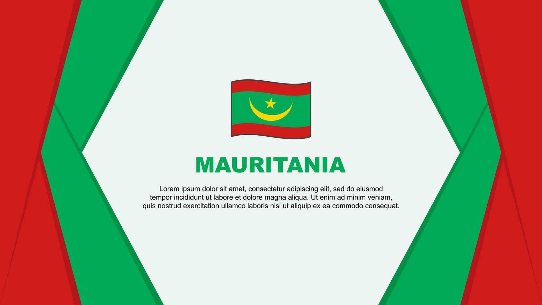 Mauritania bandera resumen antecedentes diseño modelo. Mauritania independencia día bandera dibujos animados vector ilustración. Mauritania antecedentes