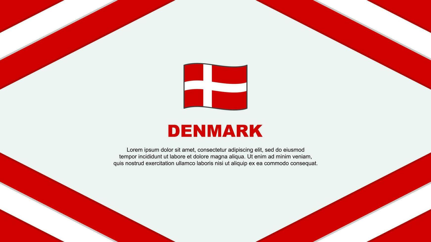 Denmark Flag Abstract Background Design Template. Denmark Independence Day Banner Cartoon Vector Illustration. Denmark Template