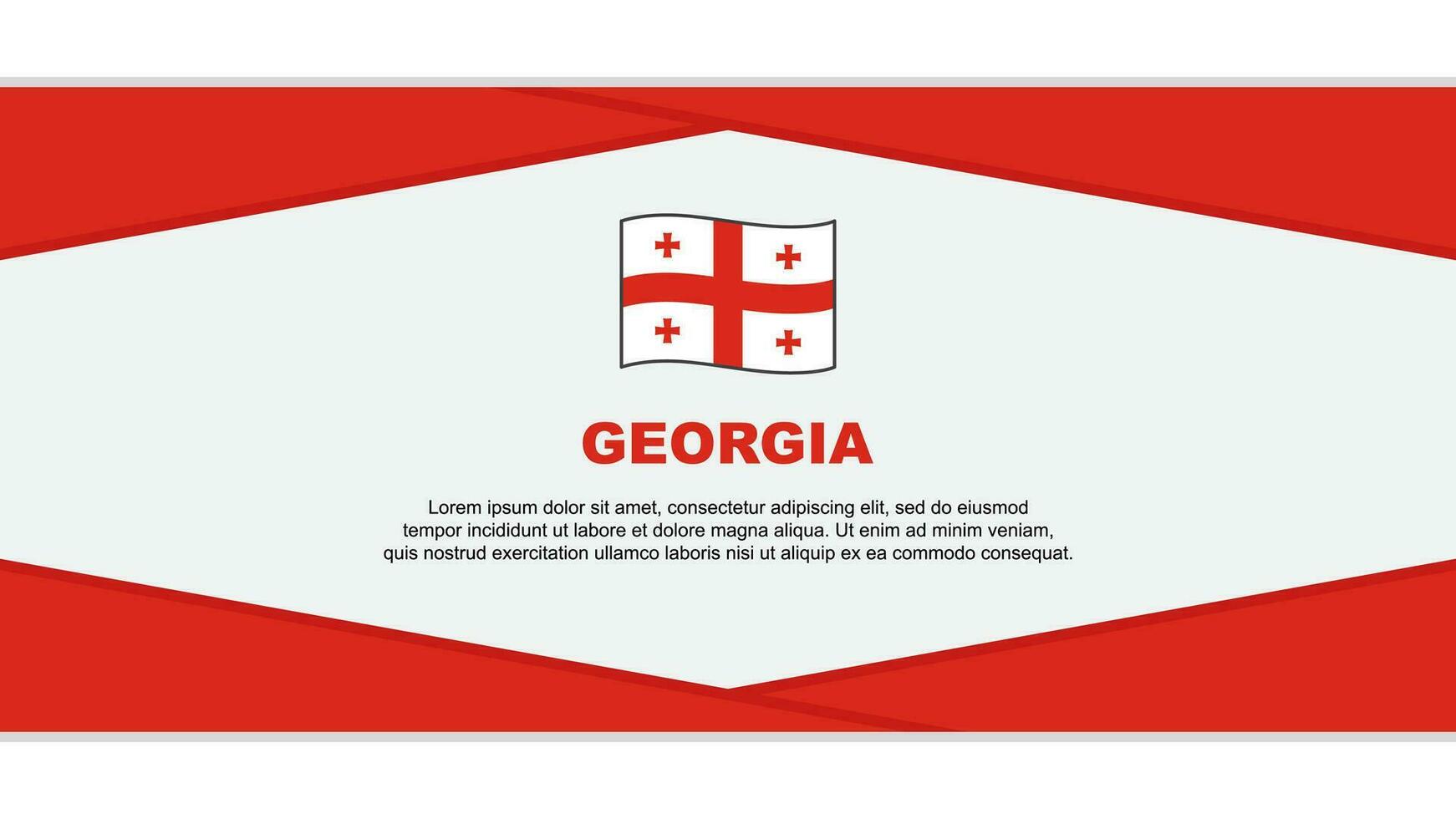 Georgia bandera resumen antecedentes diseño modelo. Georgia independencia día bandera dibujos animados vector ilustración. Georgia vector