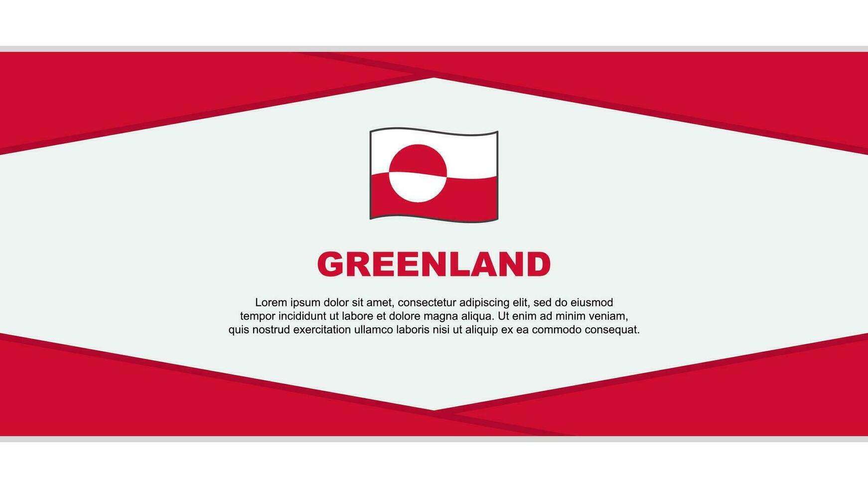 Greenland Flag Abstract Background Design Template. Greenland Independence Day Banner Cartoon Vector Illustration. Greenland Vector