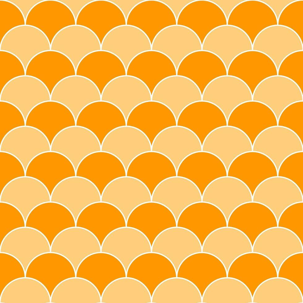 Orange fish scales pattern. fish scales pattern. fish scales seamless pattern. Decorative elements, clothing, paper wrapping, bathroom tiles, wall tiles, backdrop, background. vector