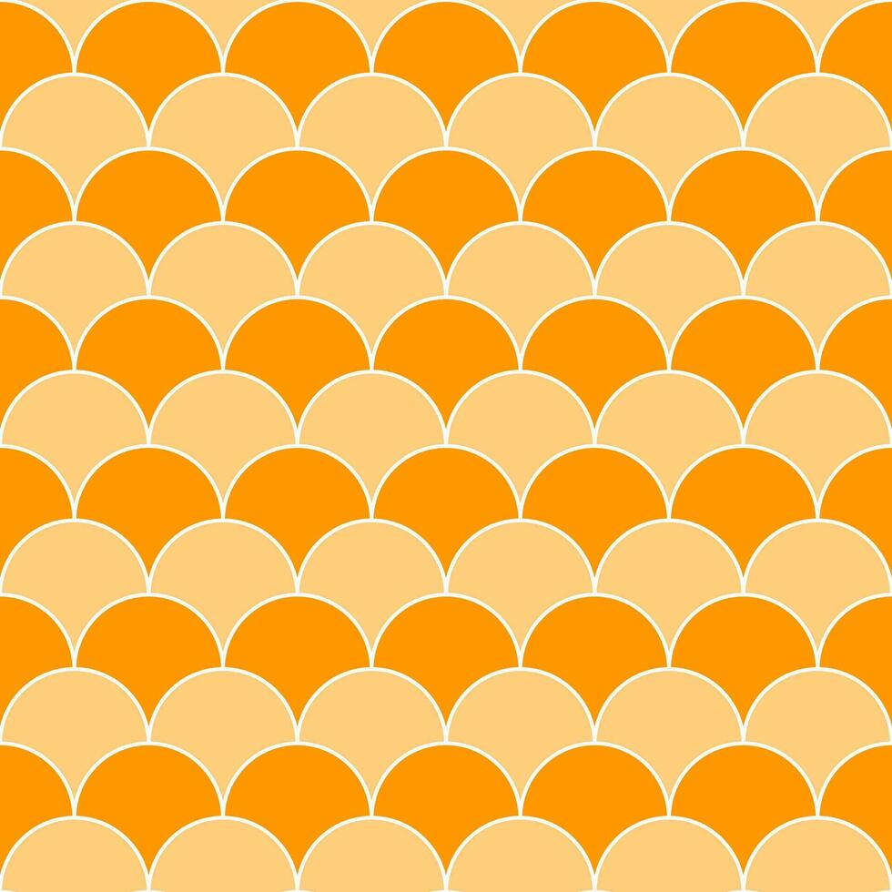 Orange fish scales pattern. fish scales pattern. fish scales seamless pattern. Decorative elements, clothing, paper wrapping, bathroom tiles, wall tiles, backdrop, background. vector