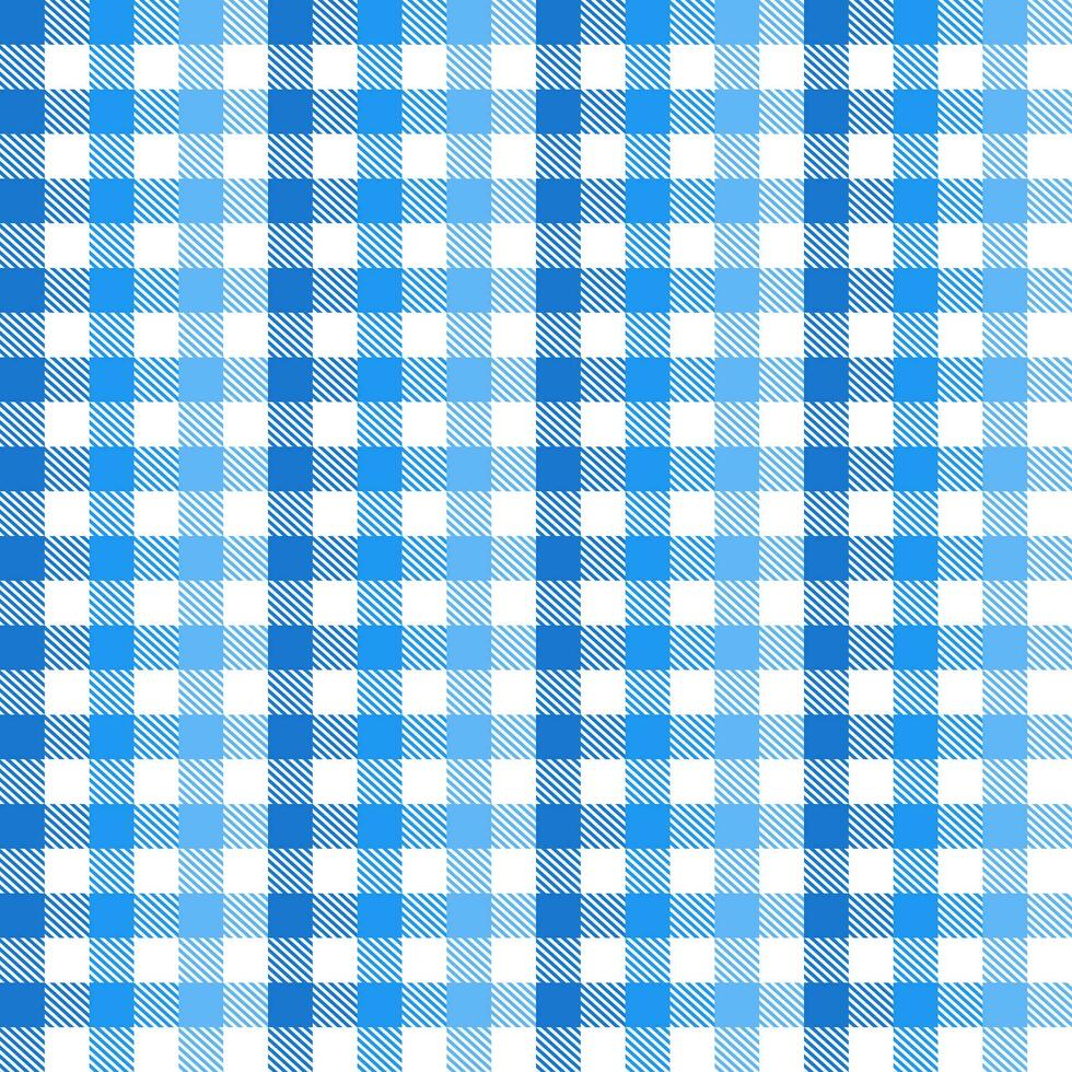 Blue plaid pattern with oblique line inside background. plaid pattern background. plaid background. Seamless pattern. for backdrop, decoration, gift wrapping, gingham tablecloth, blanket. vector