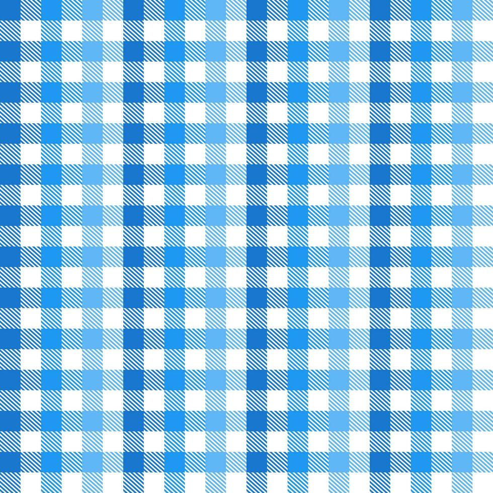 Blue plaid pattern with oblique line inside background. plaid pattern background. plaid background. Seamless pattern. for backdrop, decoration, gift wrapping, gingham tablecloth, blanket. vector