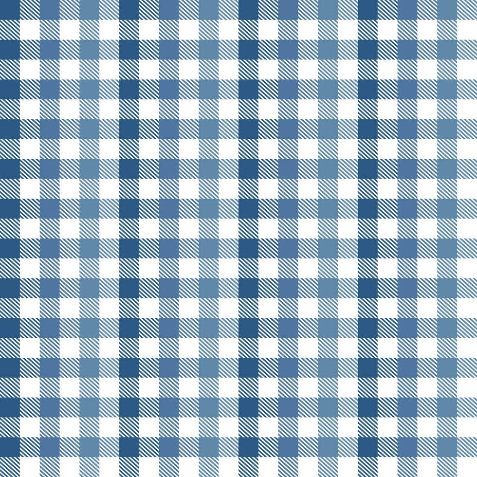 Navy blue plaid pattern with oblique line inside background. plaid pattern background. plaid background. Seamless pattern. for backdrop, decoration, gift wrapping, gingham tablecloth, blanket. vector