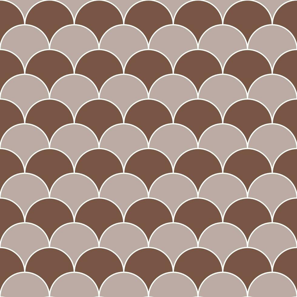 Brown fish scales pattern. fish scales pattern. fish scales seamless pattern. Decorative elements, clothing, paper wrapping, bathroom tiles, wall tiles, backdrop, background. vector