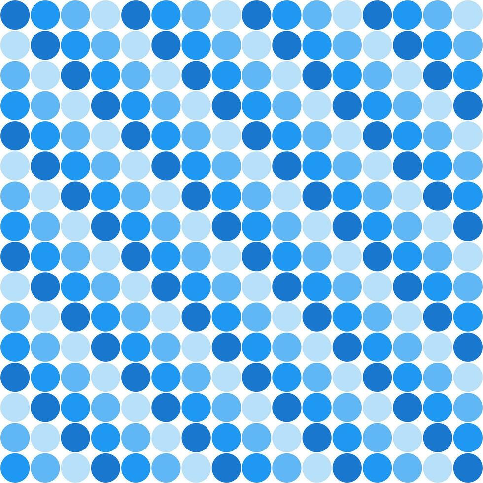 Blue tile background, Circle mosaic tile background, Tile background, Seamless pattern, Mosaic seamless pattern, Mosaic tiles texture or background. Bathroom wall tiles, swimming pool tiles. vector