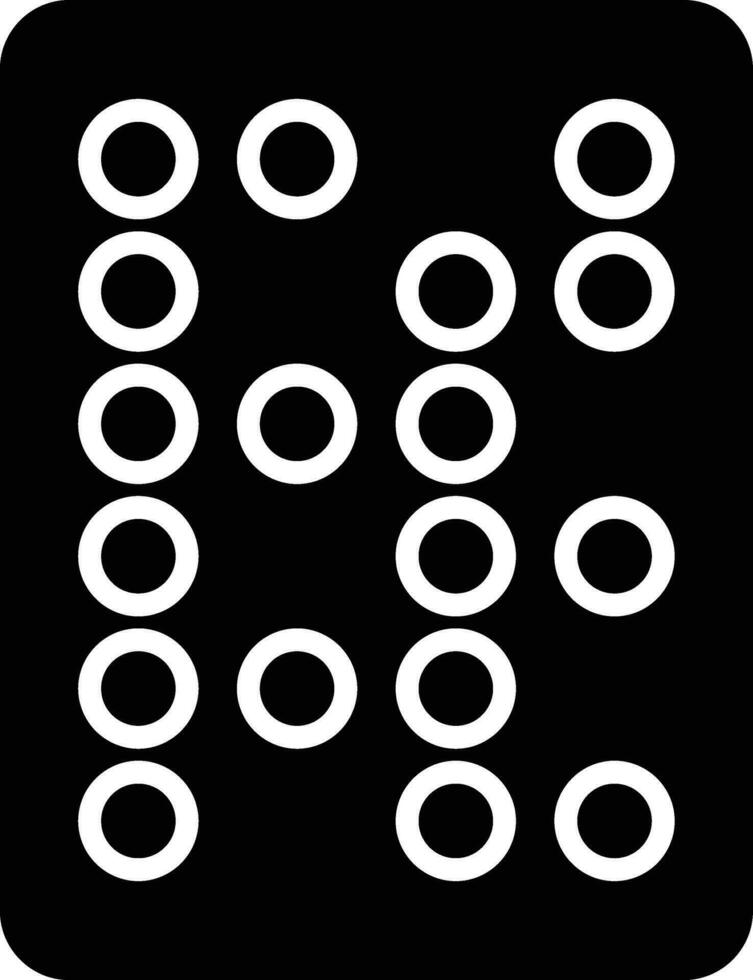 Braille Text Vector Icon