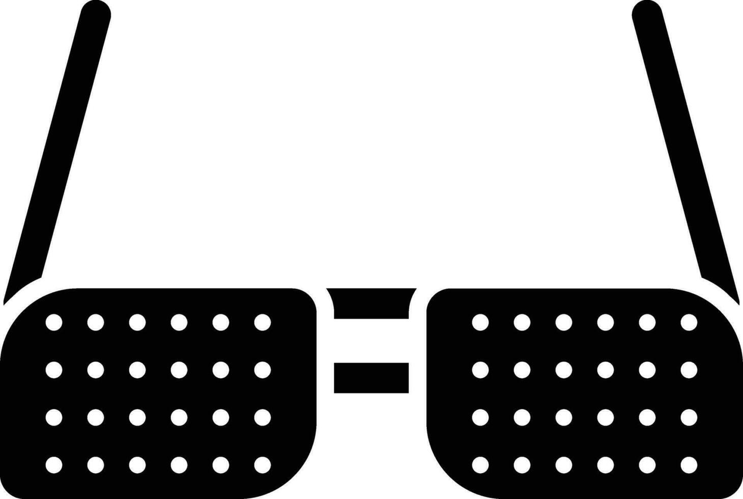 Pinhole Glasses Vector Icon