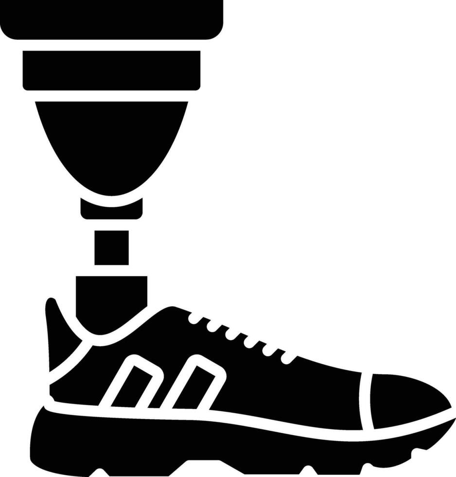 Prosthetic Leg Vector Icon