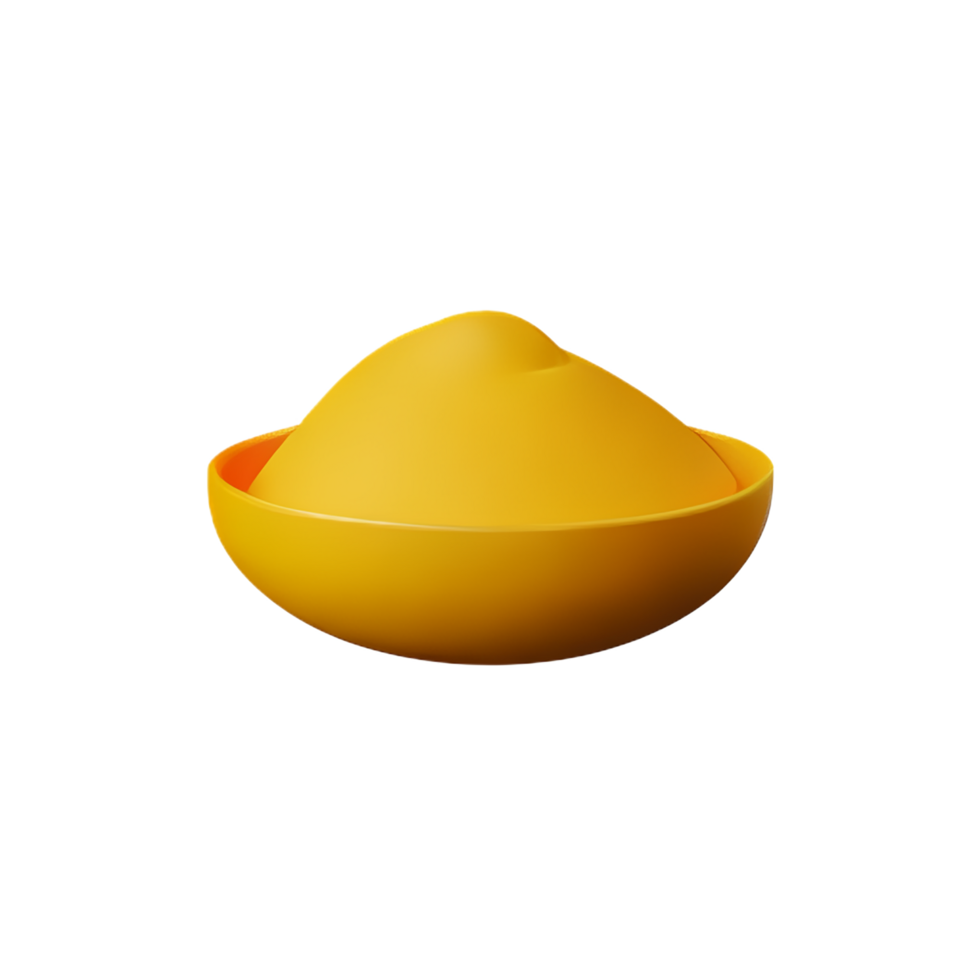 turmeric 3d rendering icon illustration png