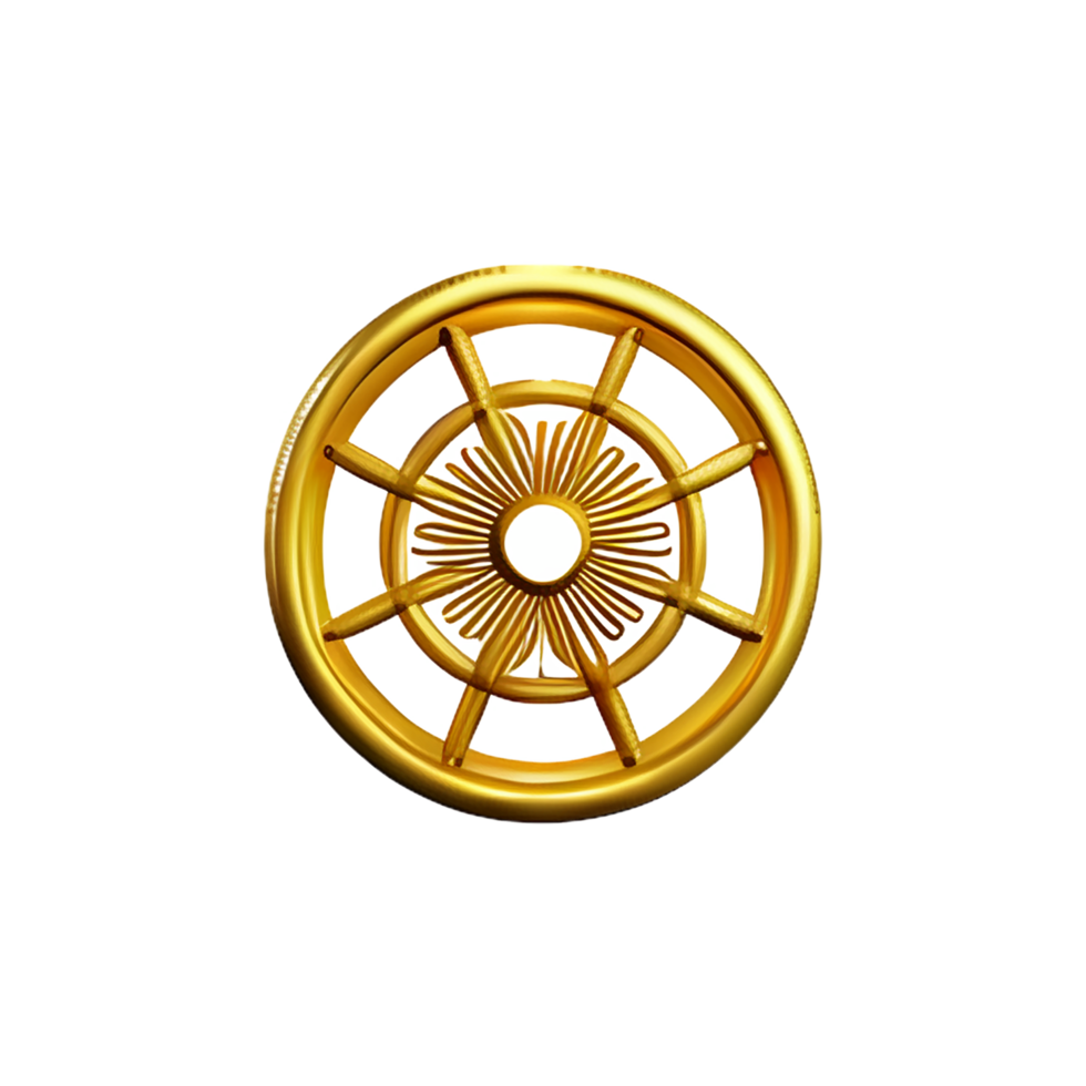 Gold Mandala 3d Rendern Symbol Illustration png