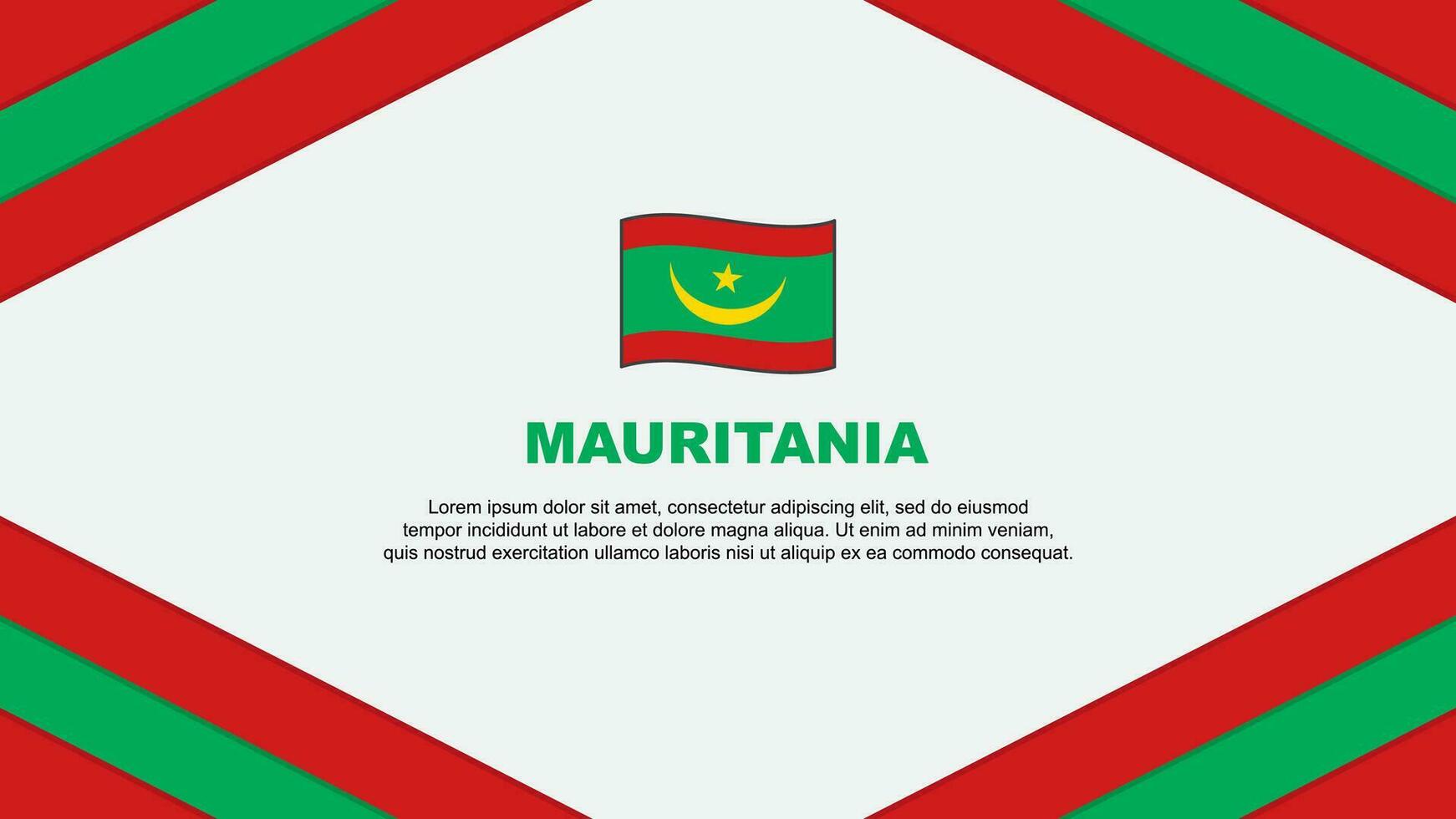 Mauritania bandera resumen antecedentes diseño modelo. Mauritania independencia día bandera dibujos animados vector ilustración. Mauritania modelo