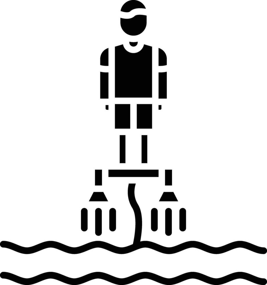 Flyboarding Vector Icon