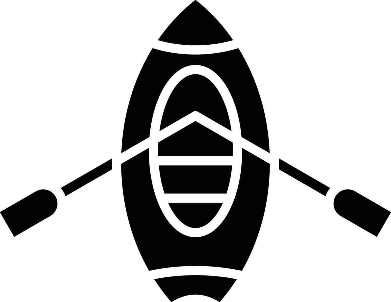 icono de vector de kayak