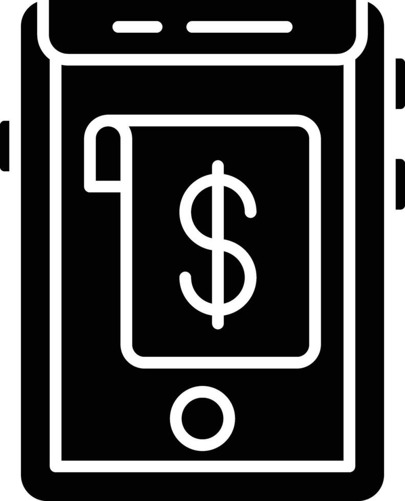 Electronic Bills Vector Icon