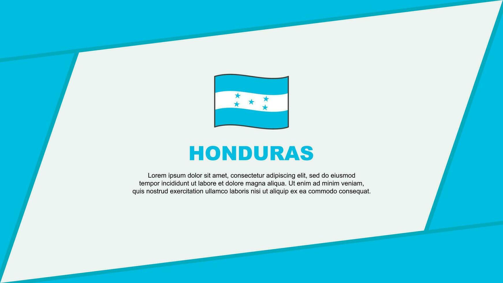 Honduras Flag Abstract Background Design Template. Honduras Independence Day Banner Cartoon Vector Illustration. Honduras Banner