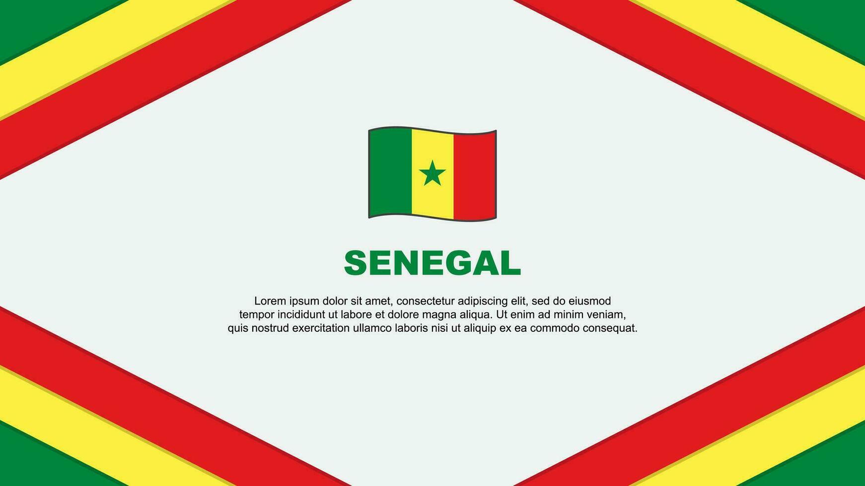 Senegal bandera resumen antecedentes diseño modelo. Senegal independencia día bandera dibujos animados vector ilustración. Senegal modelo