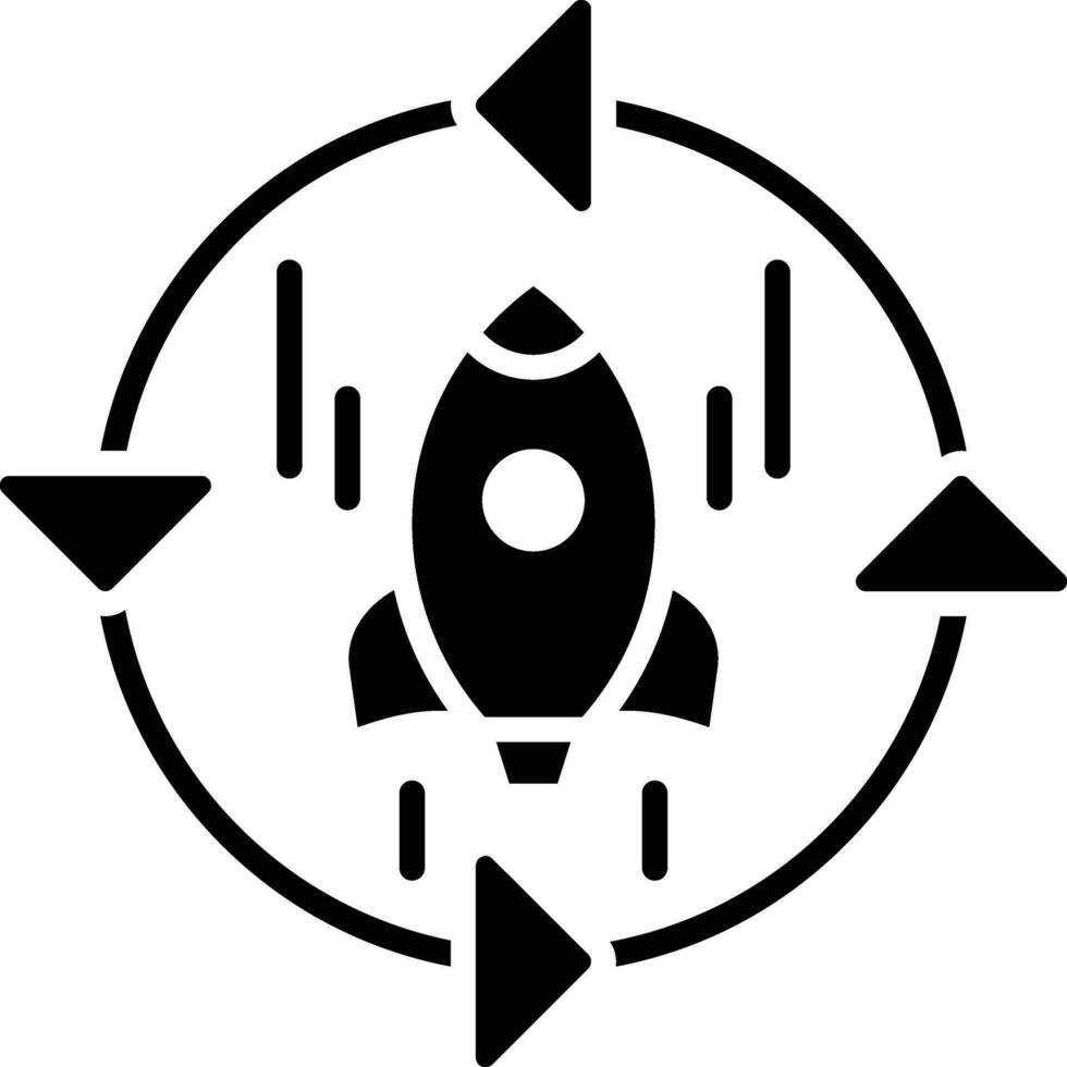 lanzamiento ciclo vector icono