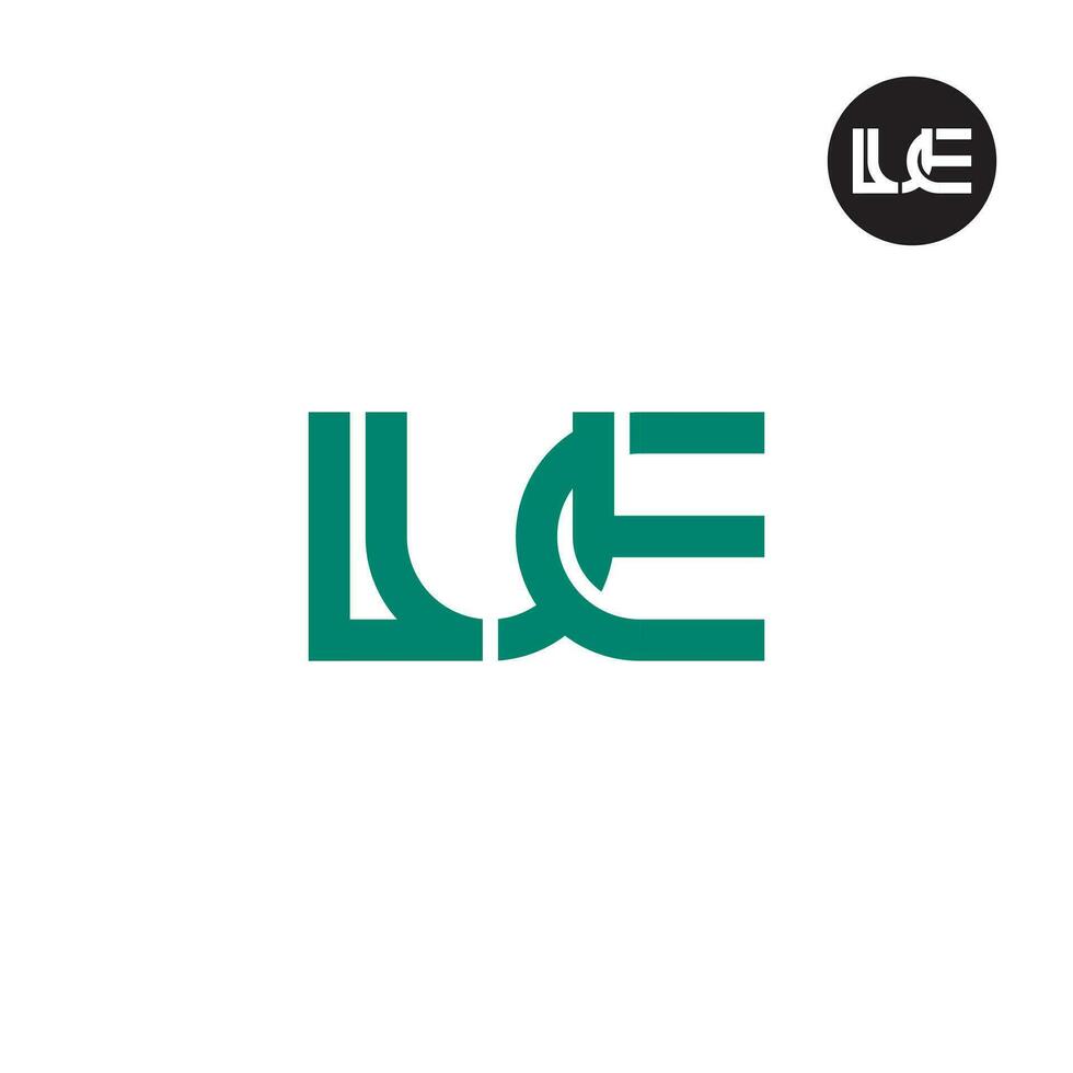 Letter LUE Monogram Logo Design vector