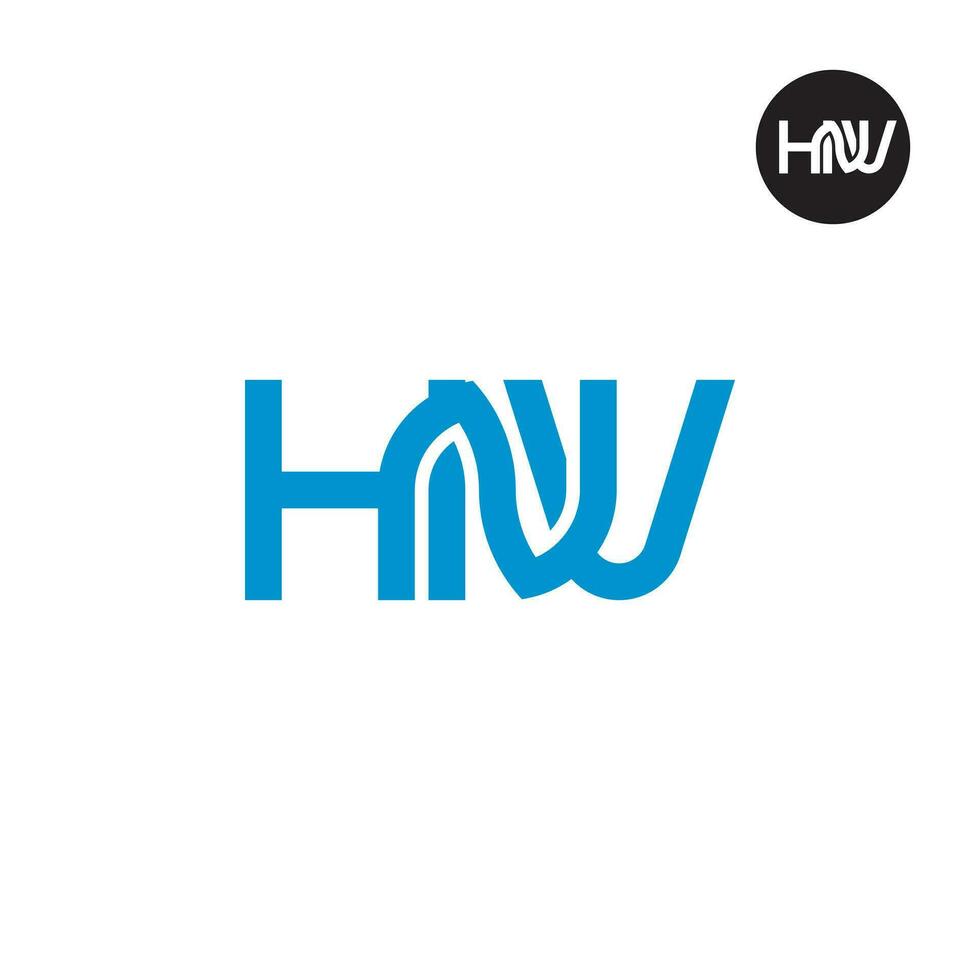 letra hnv monograma logo diseño vector