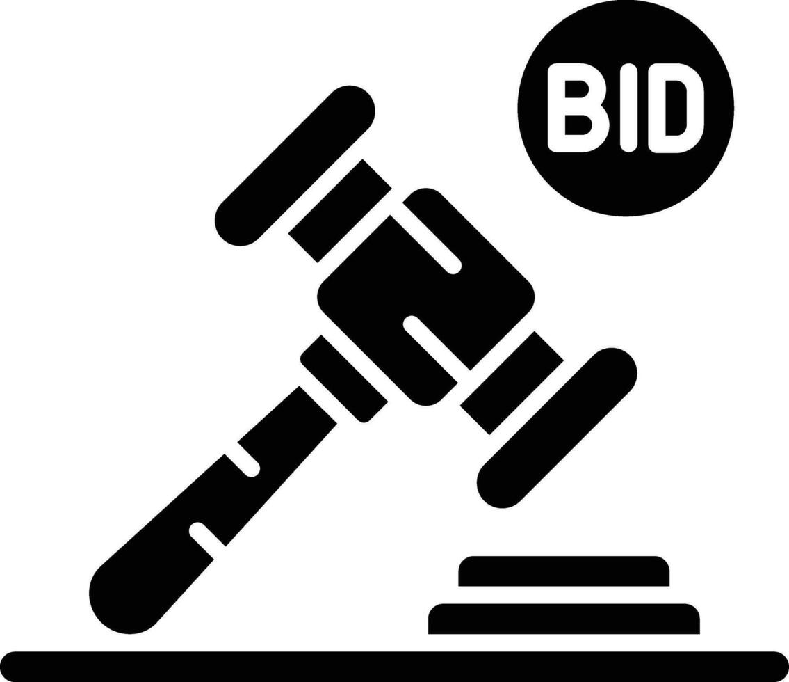 Auction Vector Icon