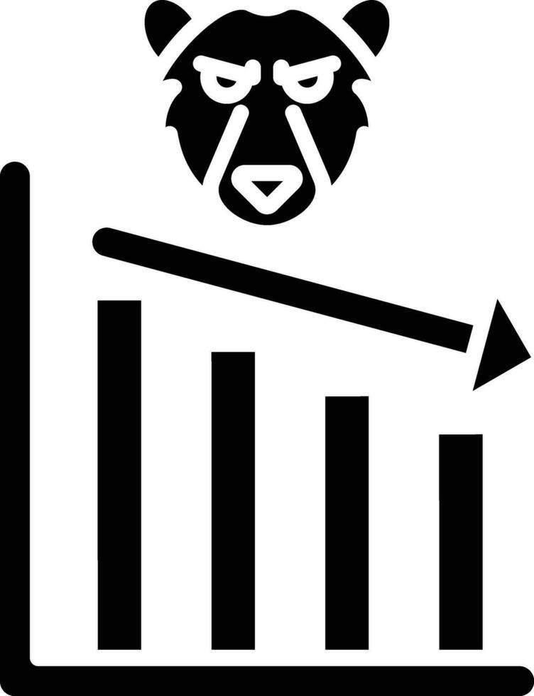 Bear Market Vector Icon