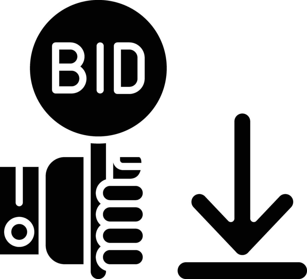 Minimum Bid Vector Icon