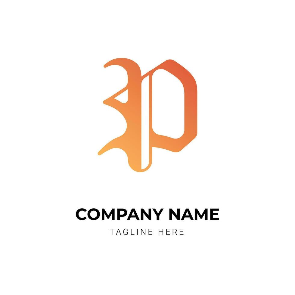 creative monogram luxury letter logo design template vector