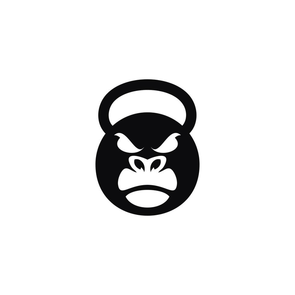 Gorilla Fitness Gym Logo Vector Template