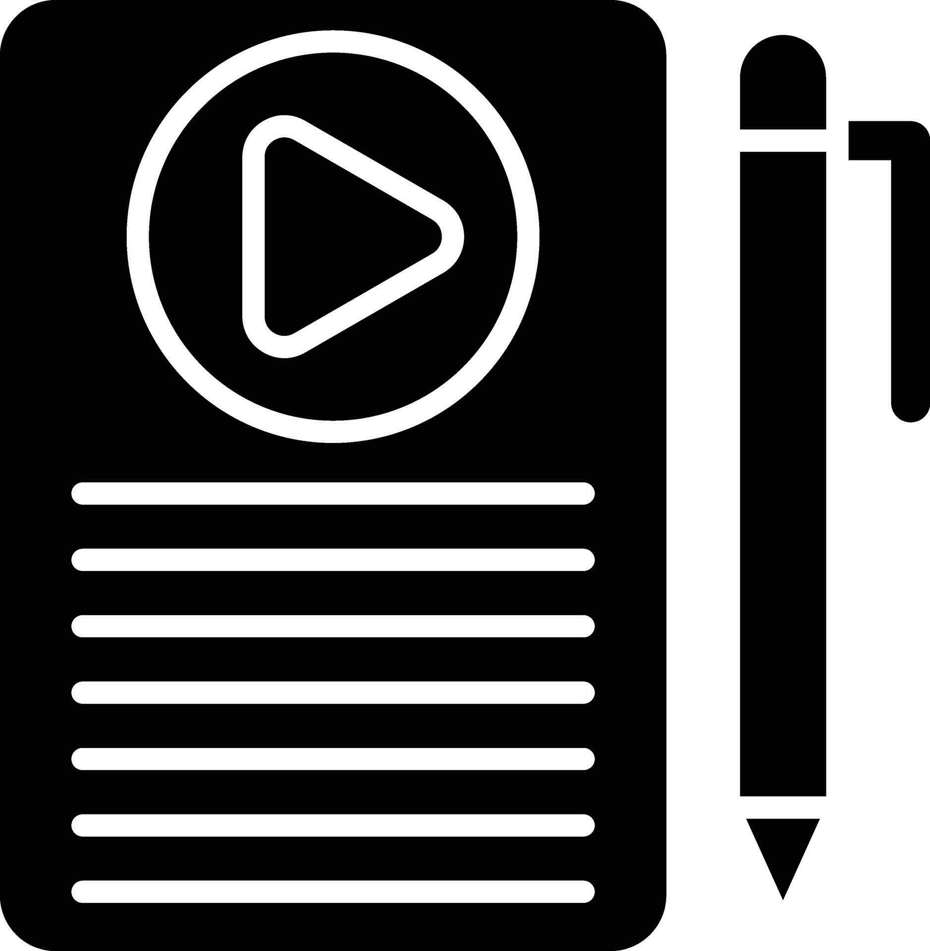Script Vector Icon 30333315 Vector Art at Vecteezy