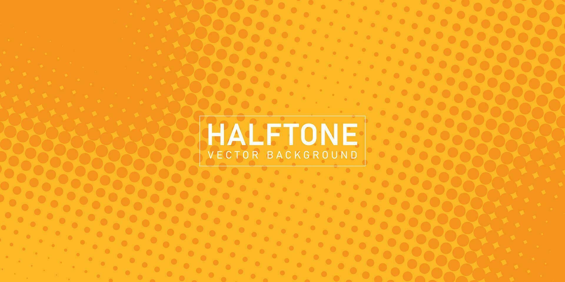 Color halftone texture, abstract gradient background in orange vector