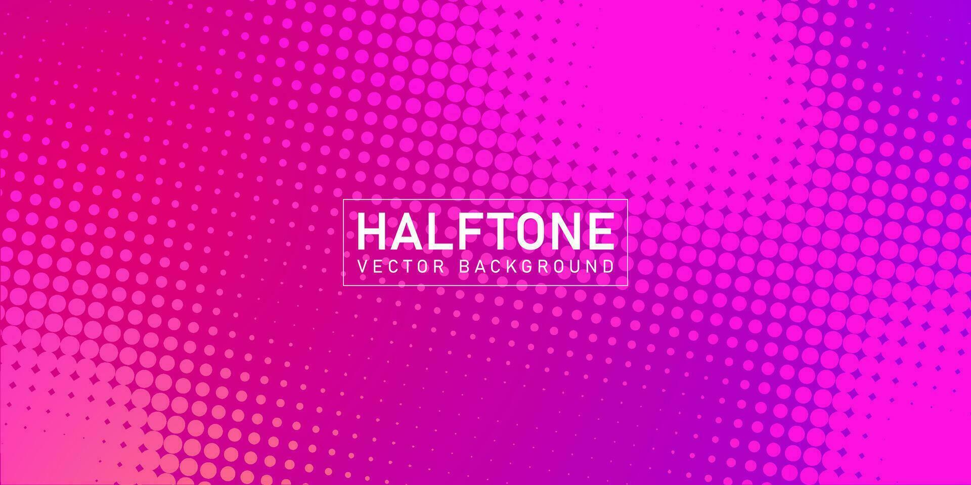 Color halftone texture, abstract pink dotted gradient background vector
