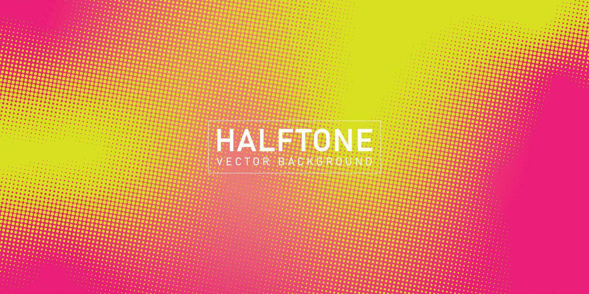 Color halftone texture, abstract yellow pink dotted gradient background vector