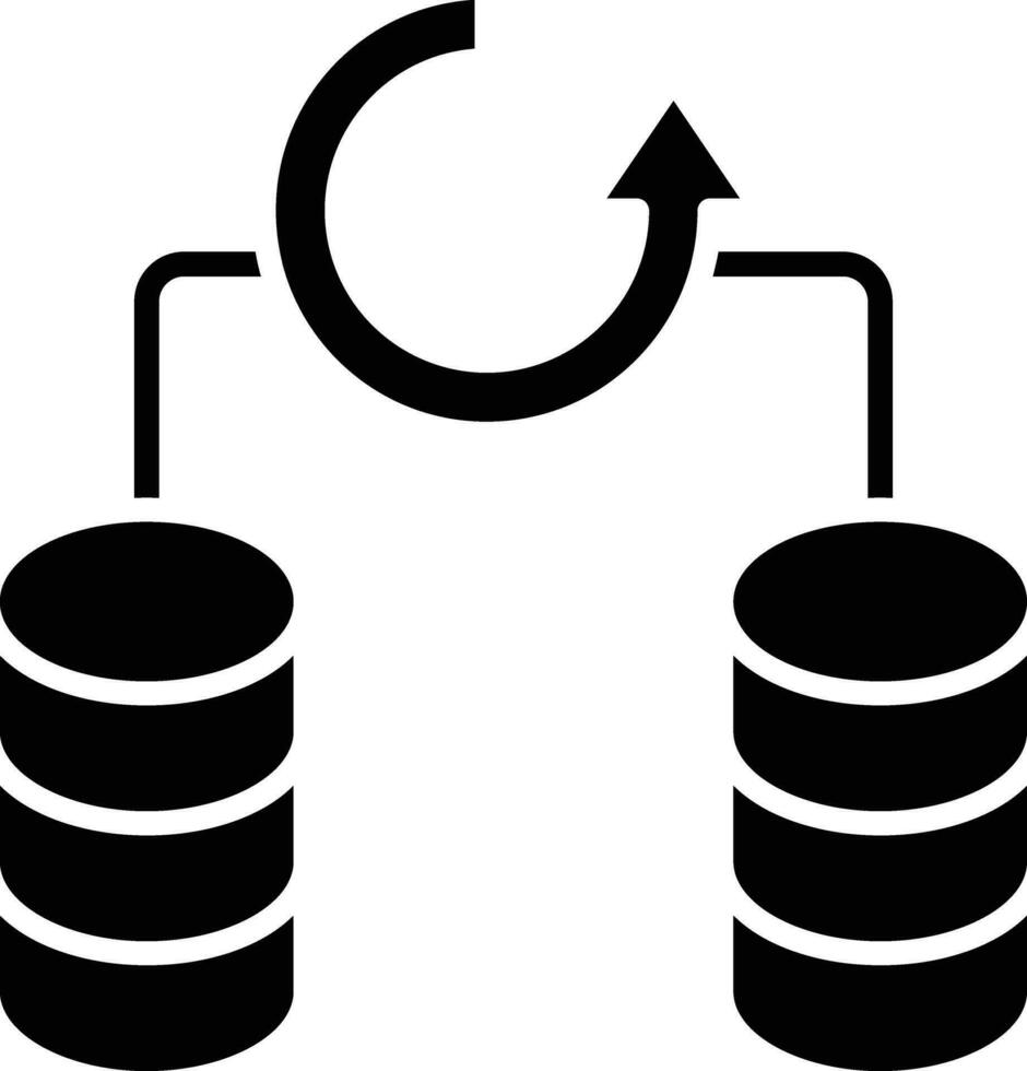 base de datos apoyo vector icono