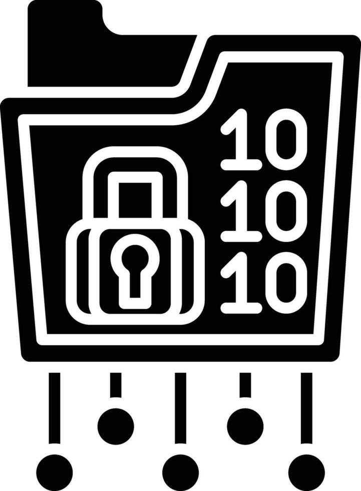 Database Encryption Vector Icon