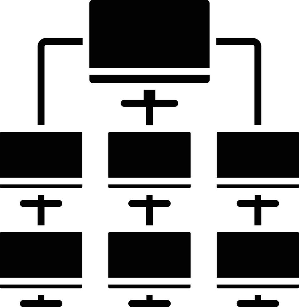 Network Hub Vector Icon