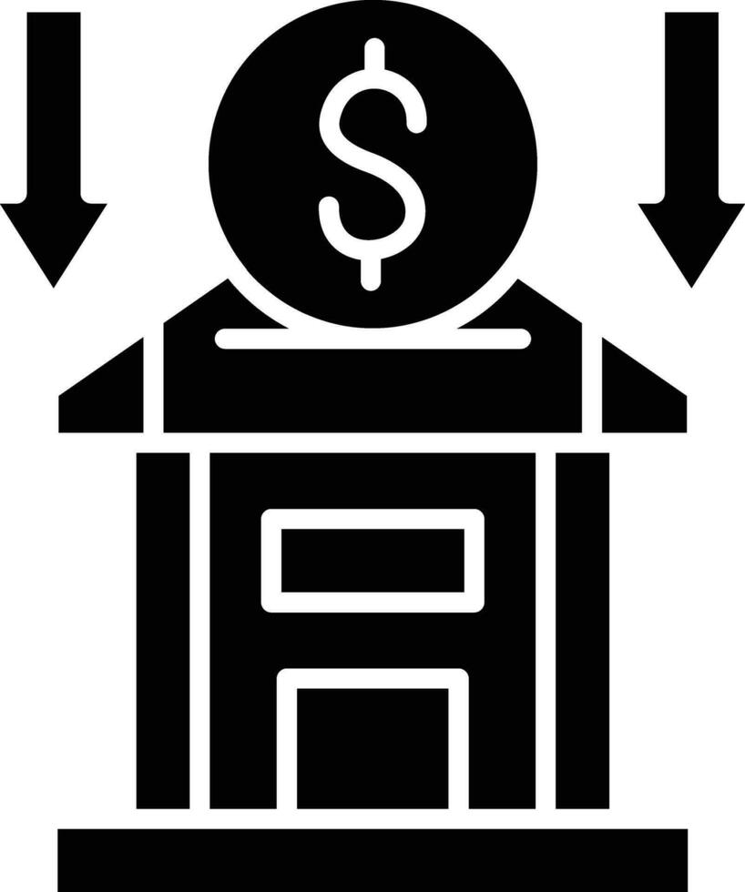 Bank Deposit Vector Icon