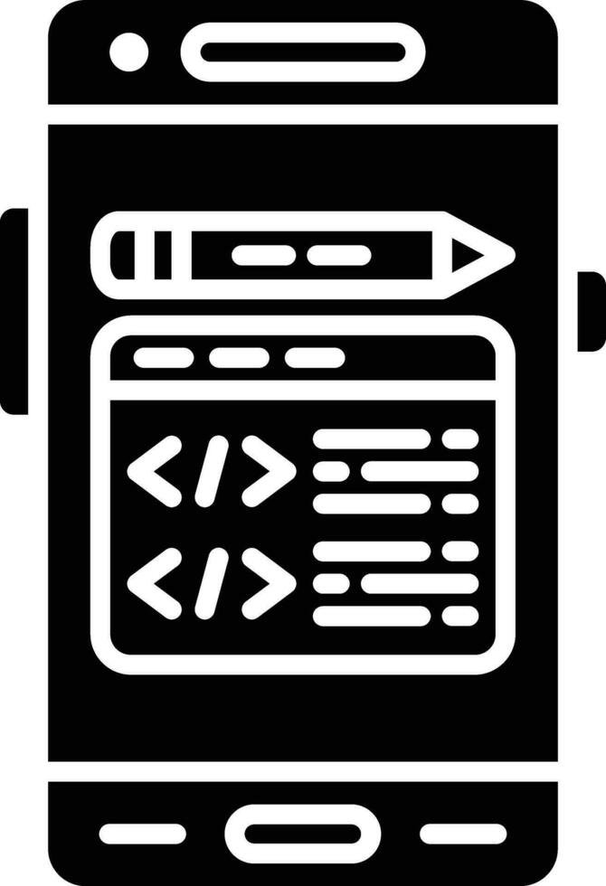 icono de vector de código de edición