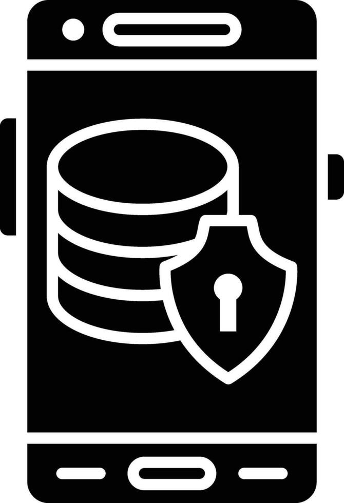 icono de vector de seguridad de datos